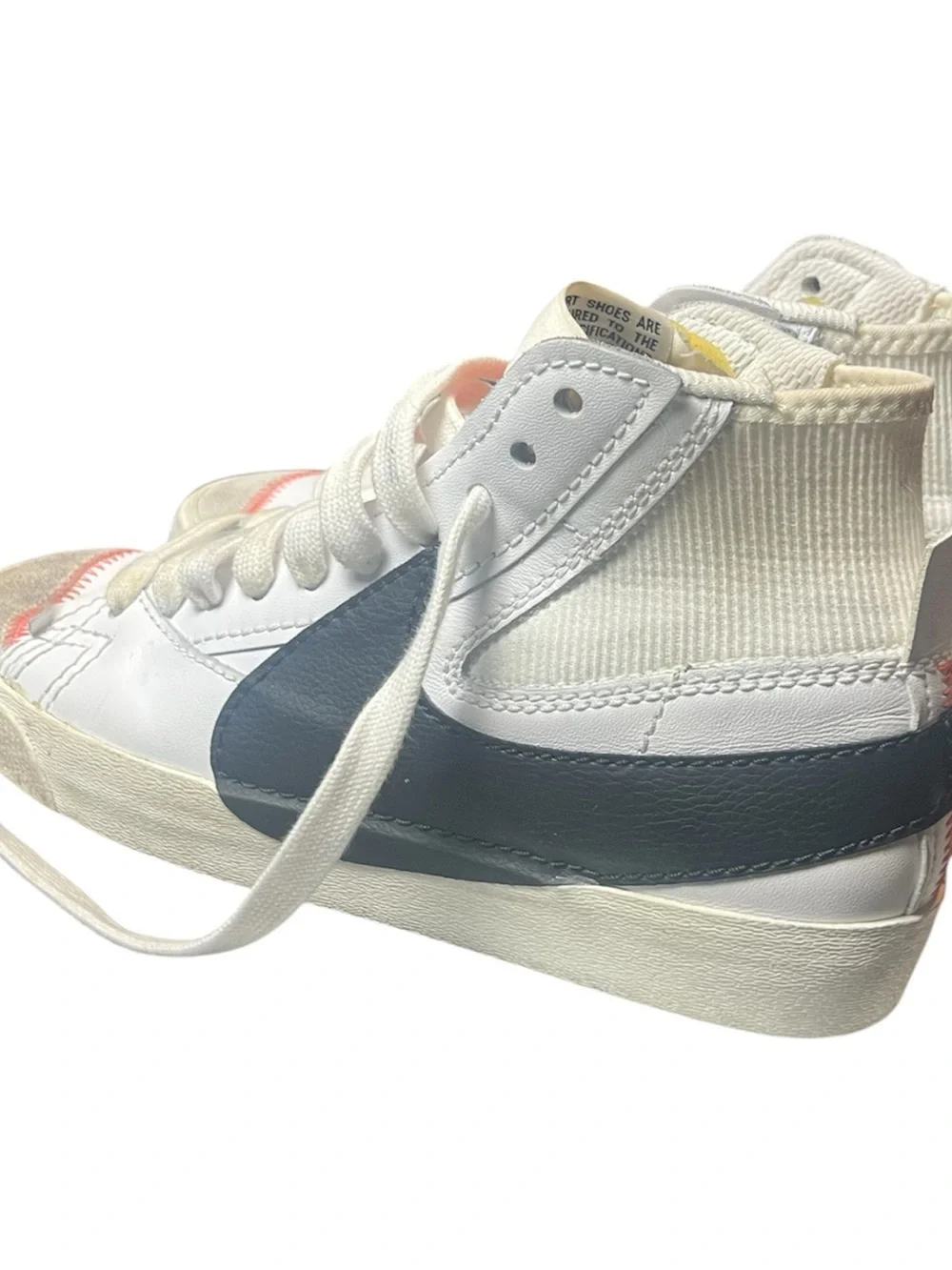 Nike Blazer Mid '77 Jumbo Swoosh White Black DD3111-100 Size 9